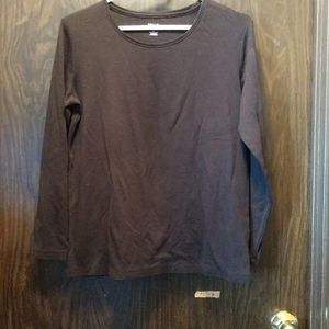 Falls Creek women's black long sleeve shirt (L)